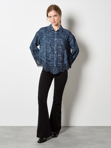 Chemisier Apricot en vert