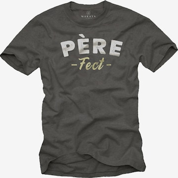 MAKAYA Shirt 'Pere Fect' in Grey: front