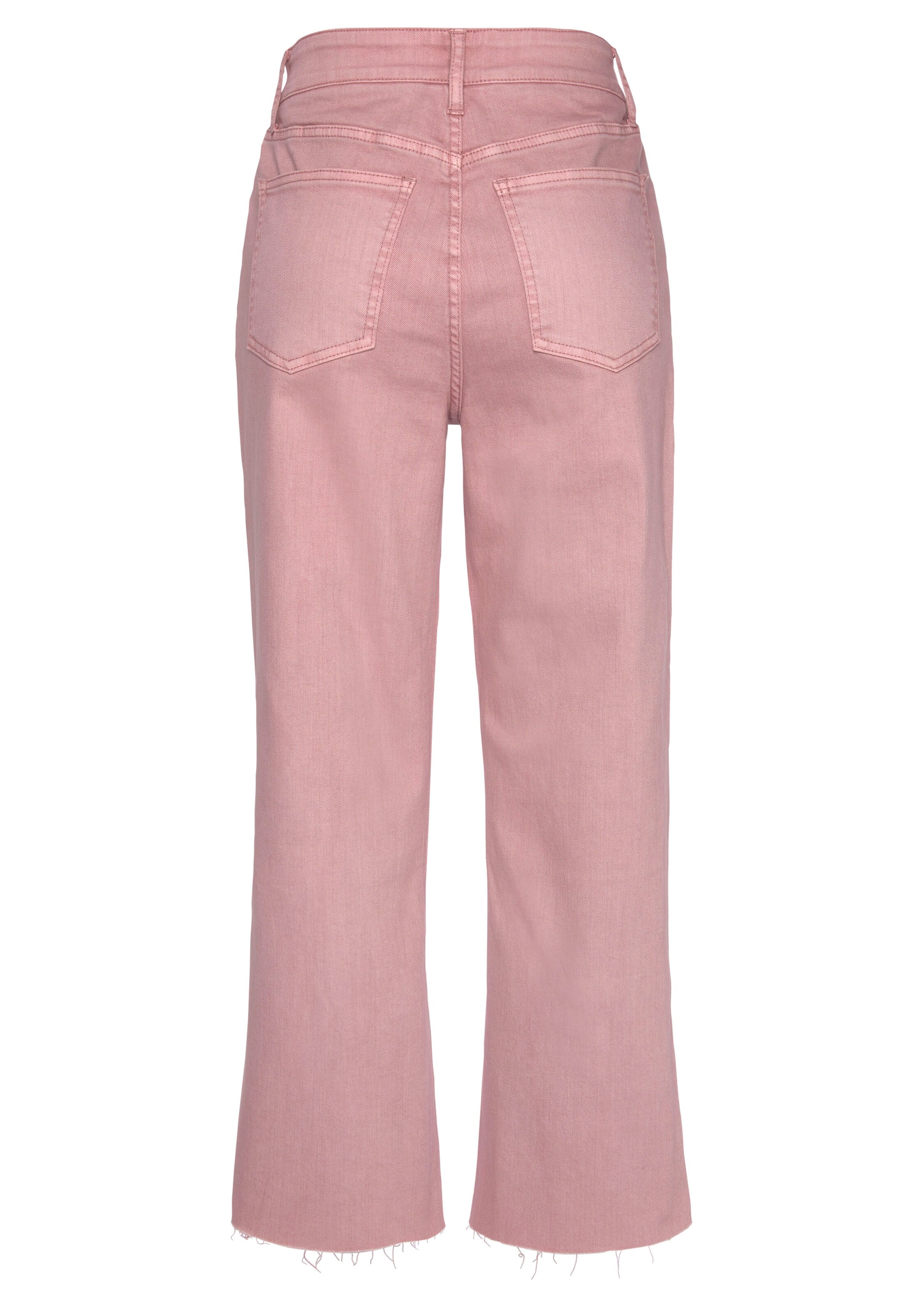 LASCANA Широкий Джинсы в Ярко-розовый