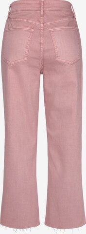 LASCANA Wide leg Jeans in Pink