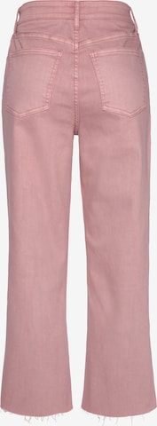 LASCANA Wide leg Jeans i rosa