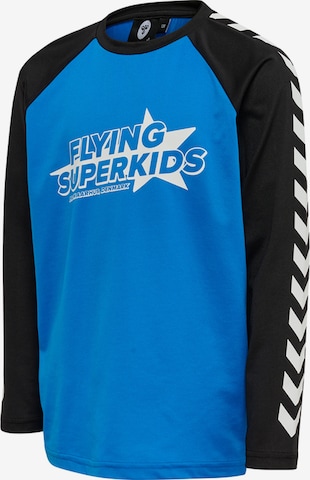 T-Shirt 'FLYING CHAMPION' Hummel en bleu