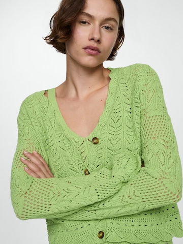 Geacă tricotată 'SITO' de la MANGO pe verde