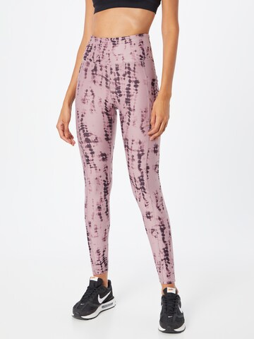 Skinny Pantalon de sport 'DRIFT' Marika en violet : devant