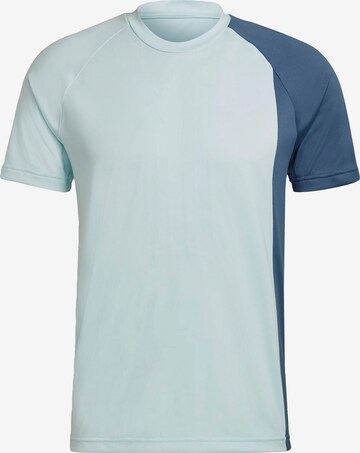 ADIDAS SPORTSWEAR Funkční tričko 'Colourblock' – modrá: přední strana