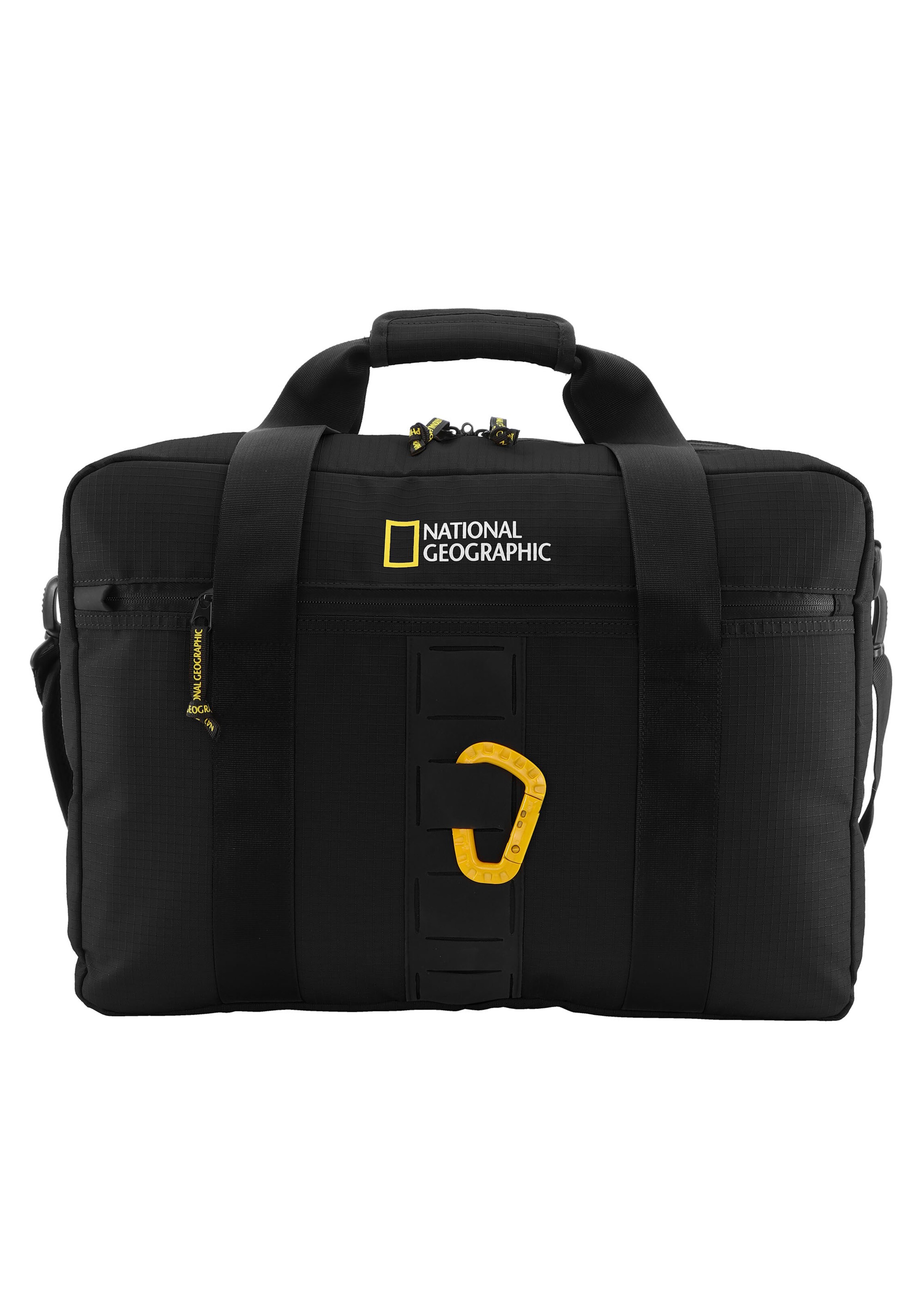 National Geographic Document Bag 'EXPLORER III' in Black: front