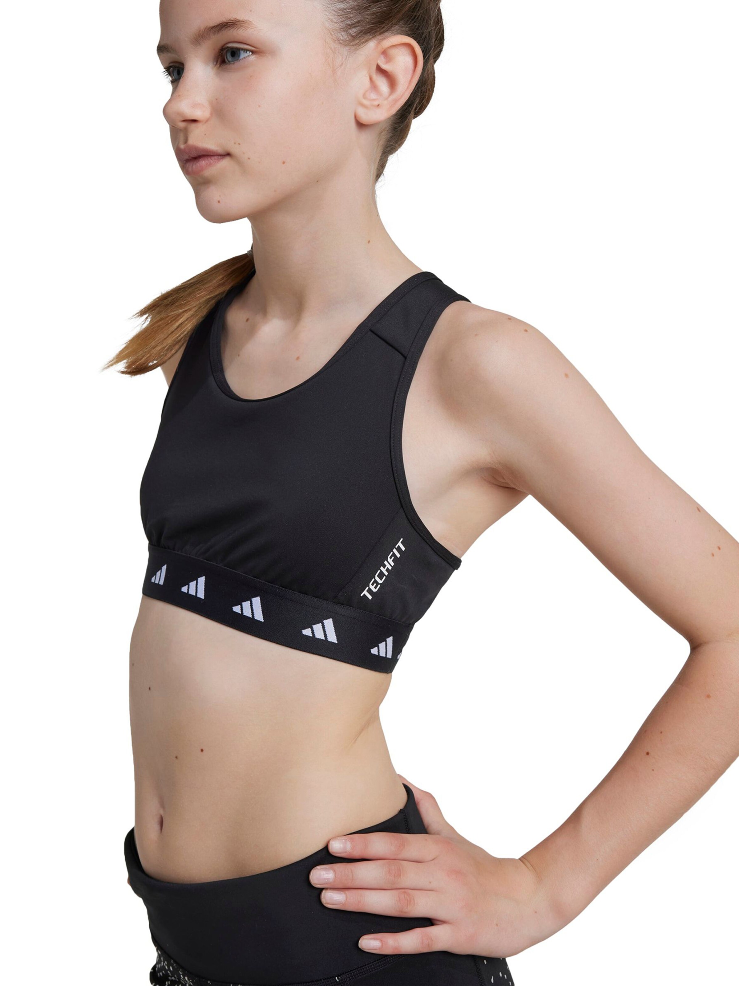 ADIDAS PERFORMANCE Sport onderkleding 'Power React' in Zwart: voorkant