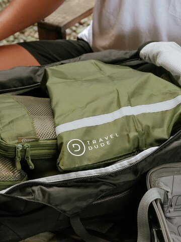 TRAVEL DUDE Reistas 'Packing Cubes Set 4 Teilig mit Kompression, Packwürfel, Packtaschen Set für Rucksack & Koffer' in Groen