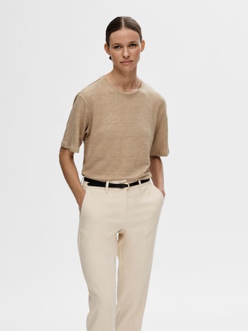 SELECTED FEMME Shirt in Beige: front