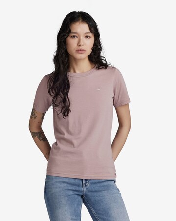 G-Star RAW Shirt 'Core' in Roze: voorkant