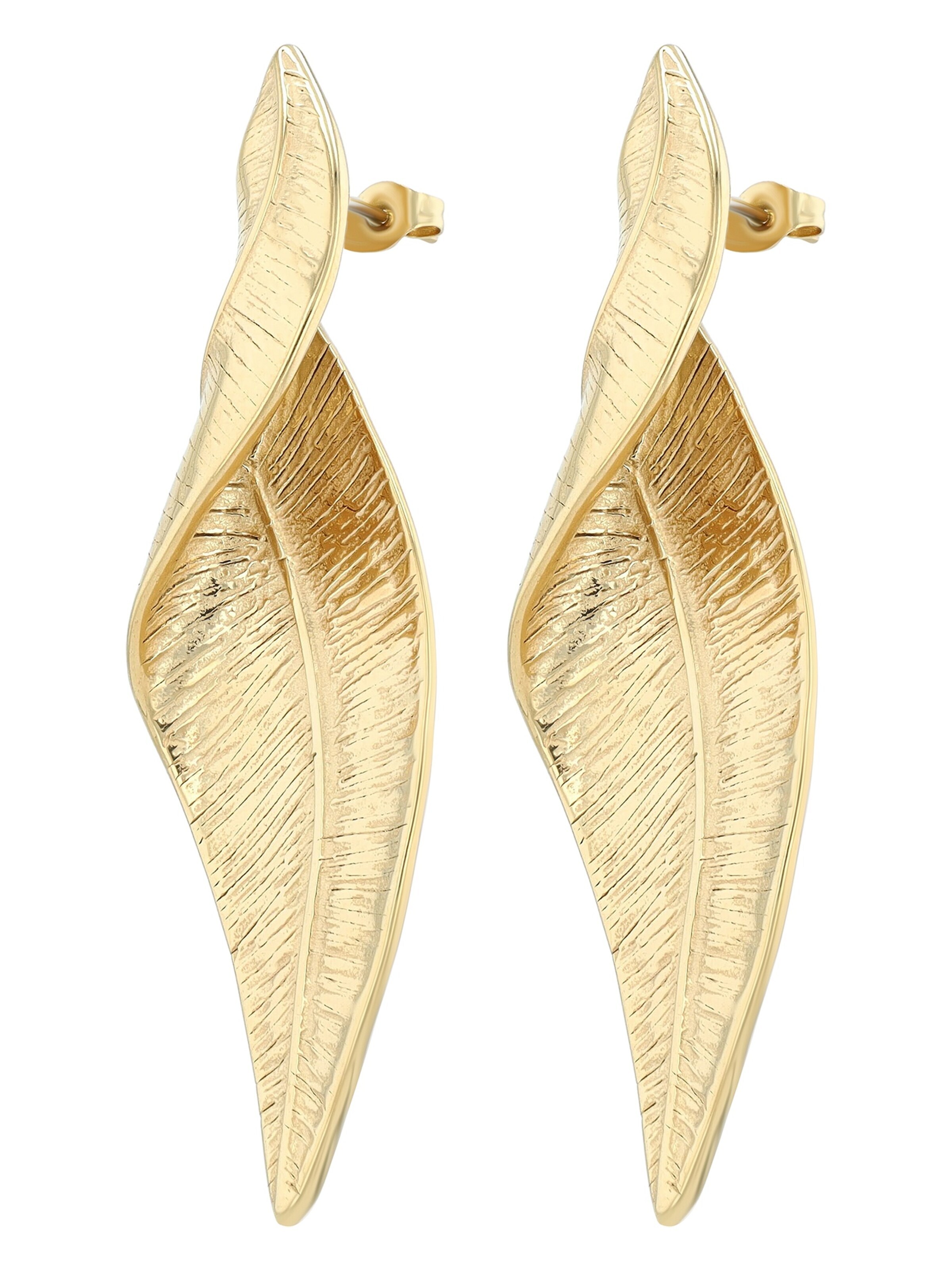 Akzent Ohrringe 'Valka, silberfarbig, langlebig'‌‌‌‌‌‌‌ in Gold