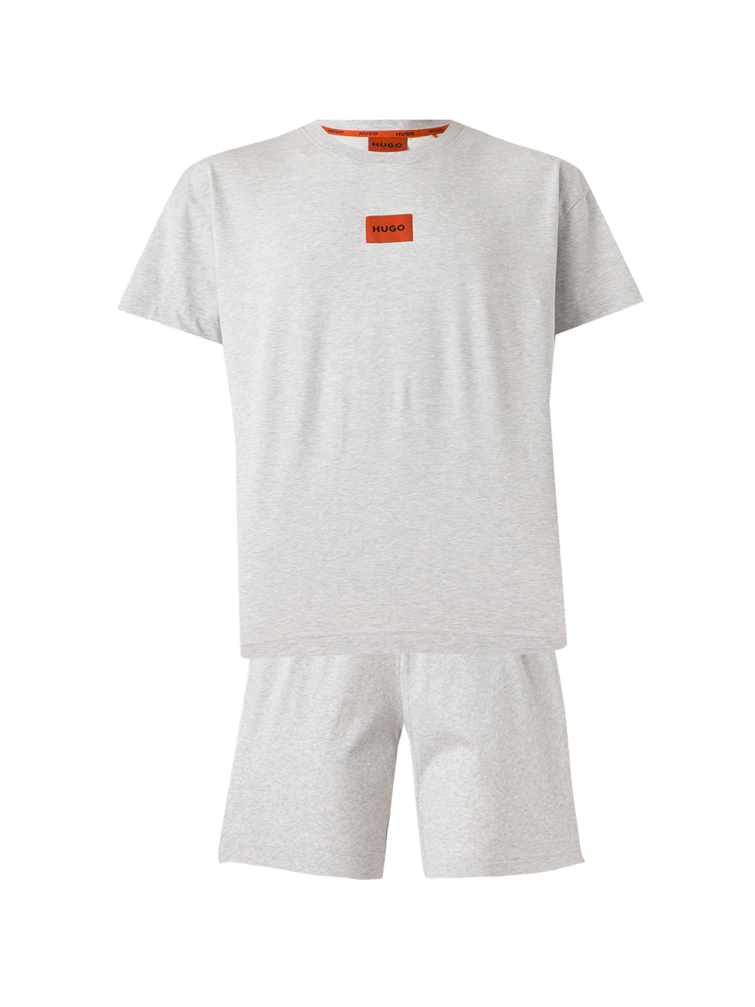 Pyjama court 'GALAXY' HUGO en gris : devant
