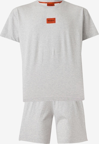 HUGO - Pijama corto 'GALAXY' en gris: frente
