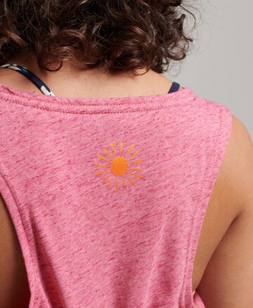 Superdry Top 'Vintage Nostalgia' in Pink