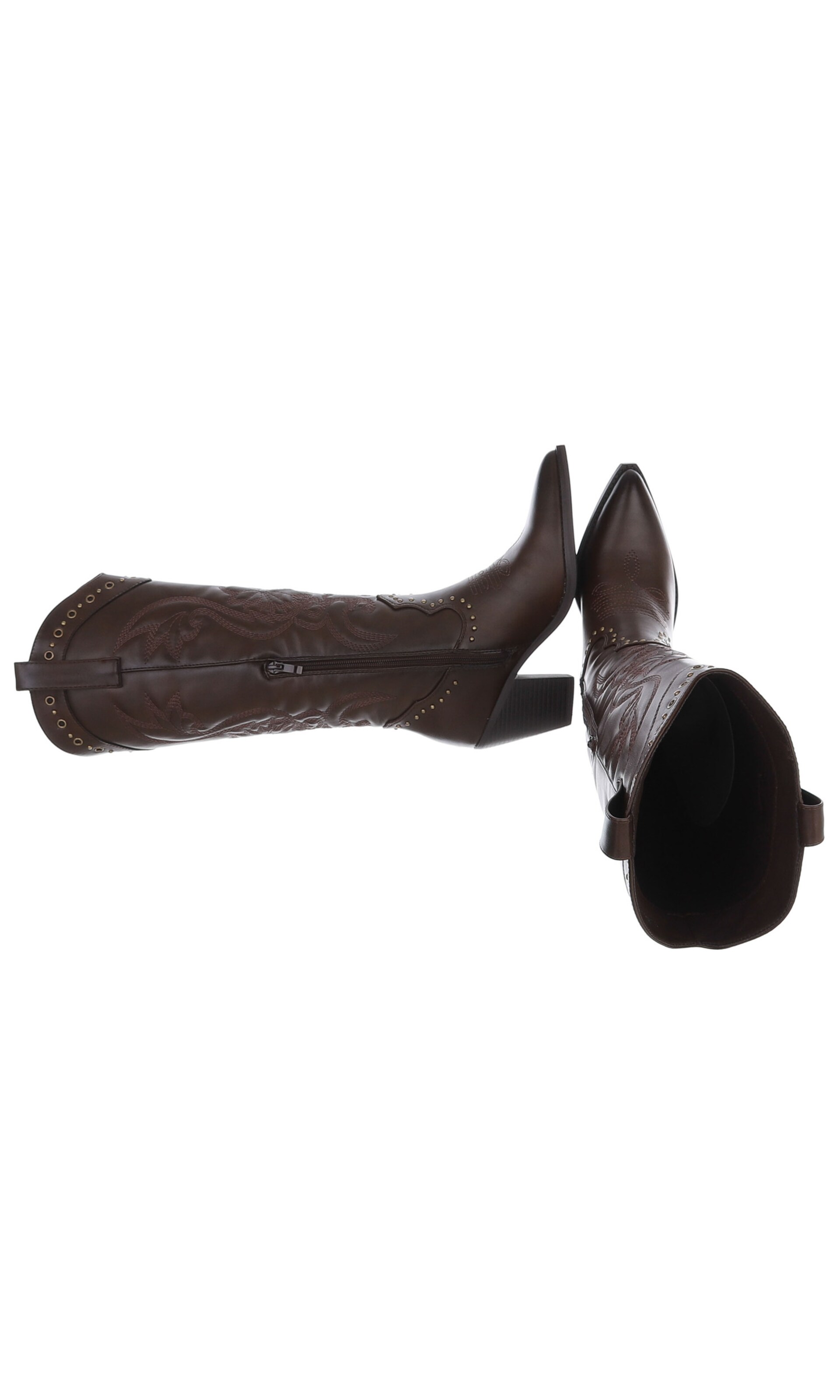 Ital-Design Cowboystiefel in Braun