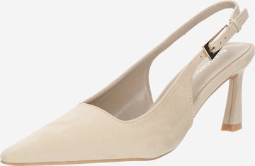 Escarpins à bride arrière GLAMOROUS en beige : devant