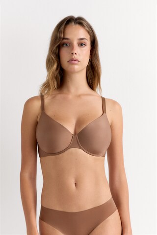 INTIMISSIMI Balconette Bra 'Francesca  Ultralight' in Brown: front