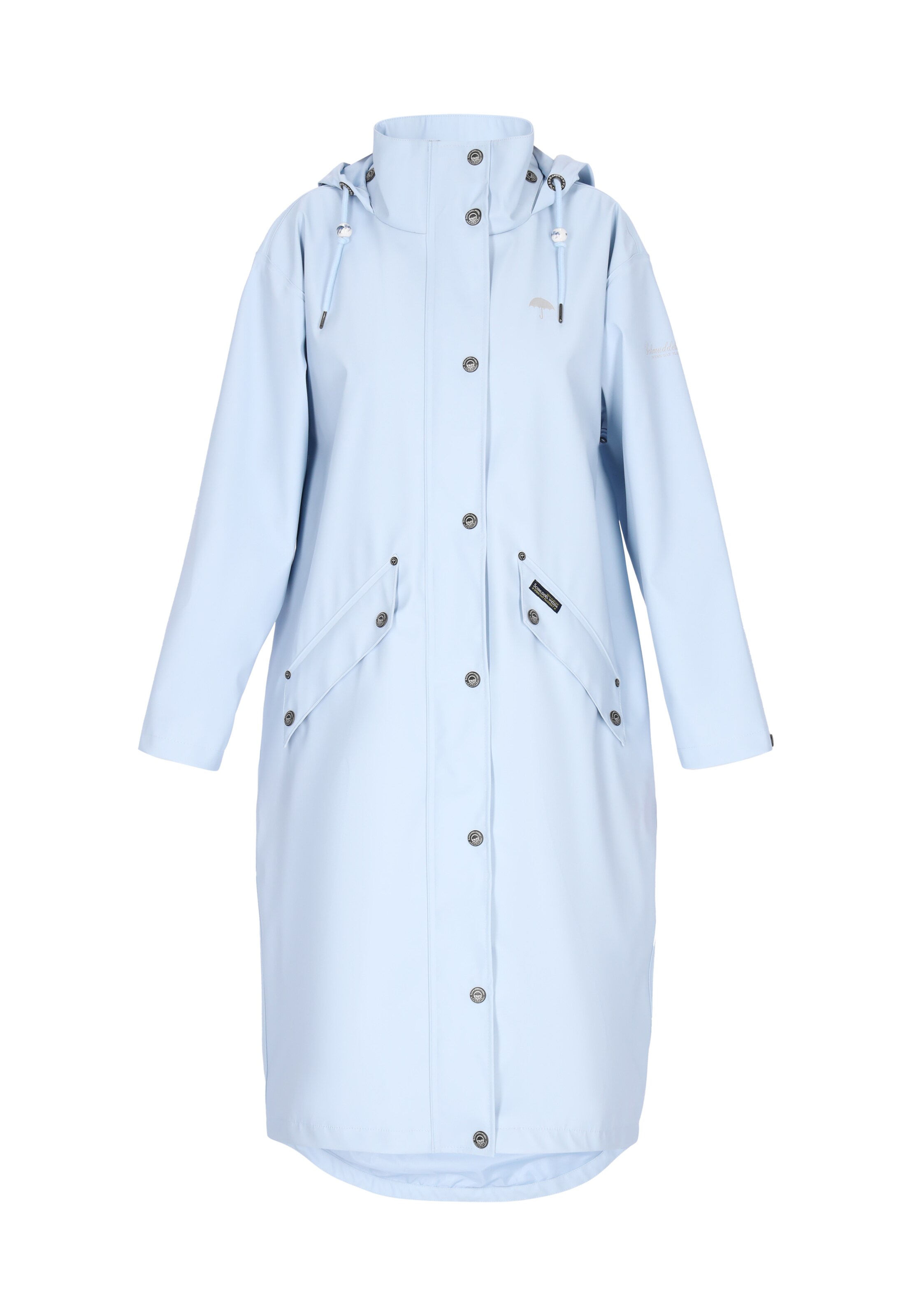 Manteau mi-saison Schmuddelwedda en bleu : devant