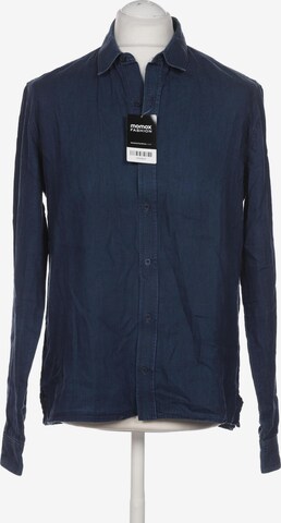 Sandro Button Up Shirt in XL in Blue: front
