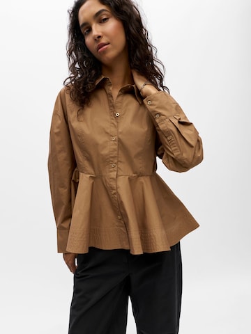 OBJECT Bluse 'OBJKenny' i brun