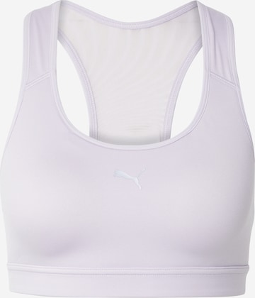 PUMA Bustier Urheilurintaliivit '4Keeps' värissä lila: etupuoli