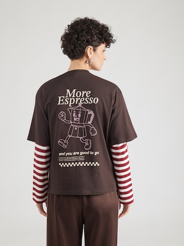VERO MODA Tričko 'VMPAULINA THEA' – hnědá: přední strana