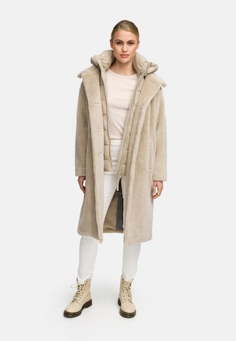 NAVAHOO Wintermantel in Beige: voorkant