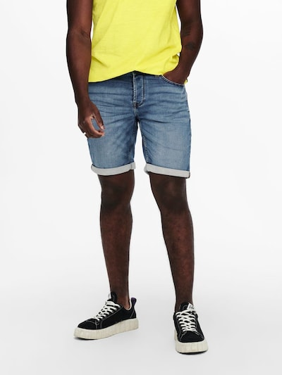 kék farmer Only & Sons Farmer 'Ply', Modell nézet