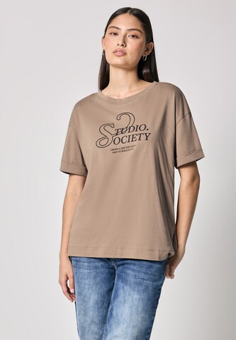 Street One Studio Shirt in Beige: front