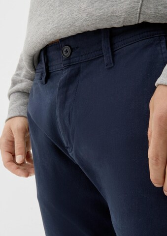Coupe slim Pantalon chino 'RICK' QS en bleu