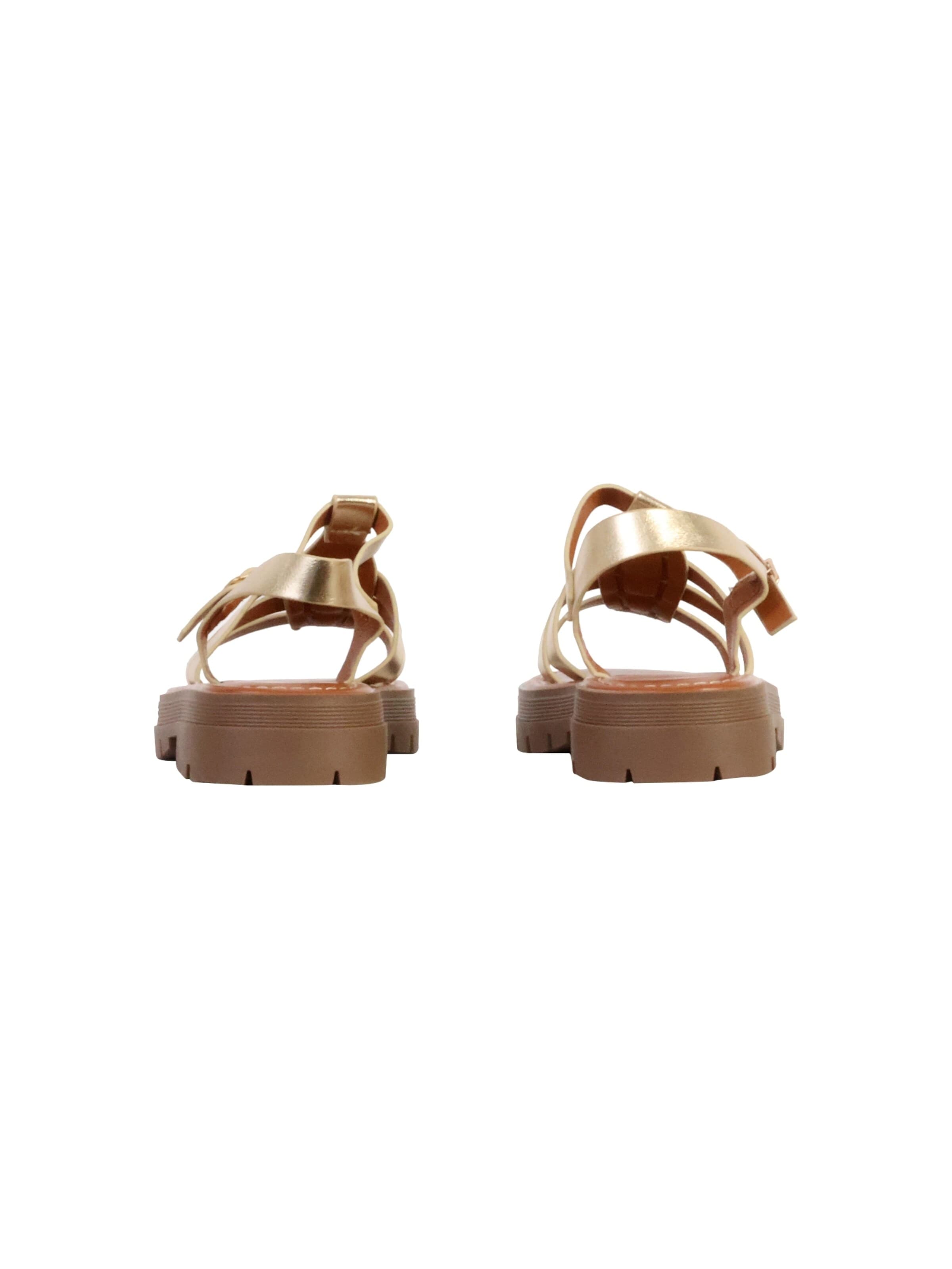 Sandales 'Kindersandalen mit Riemen' Super Mode en or
