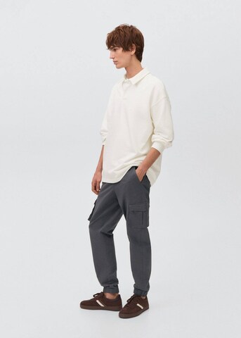 MANGO TEEN Comfort fit Button Up Shirt 'Zipp' in White