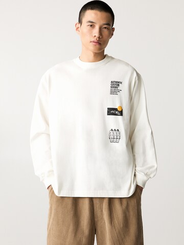 Pull&Bear Majica | bela barva