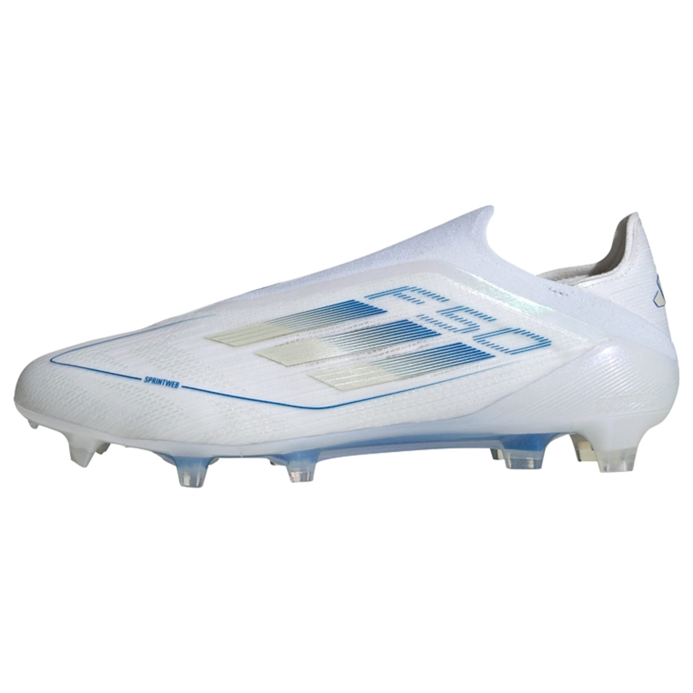 ADIDAS PERFORMANCE Chaussure de foot 'F50 Elite' en bleu / blanc / blanc cassé, Vue avec produit