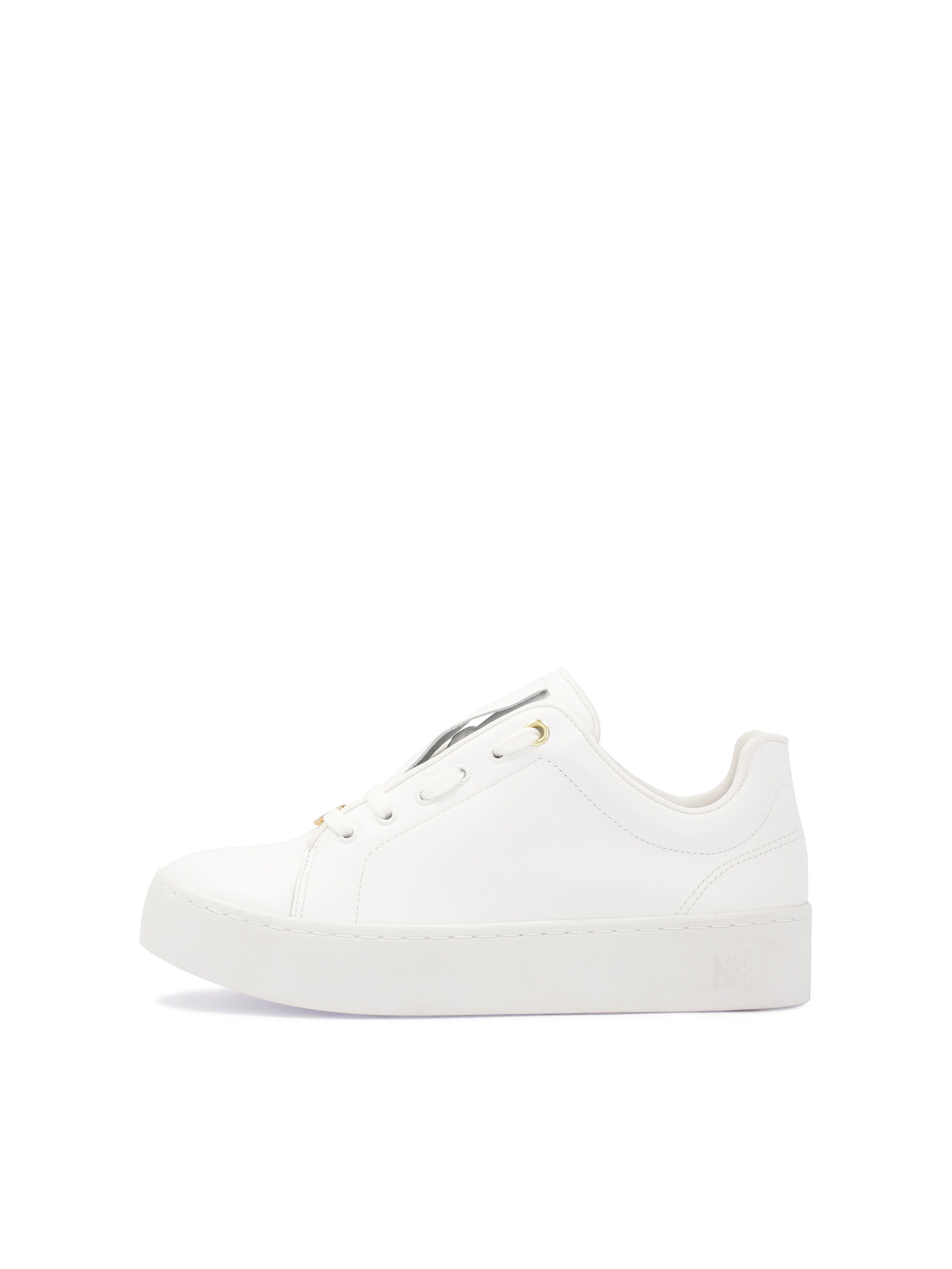 Kazar Platform trainers in White: front