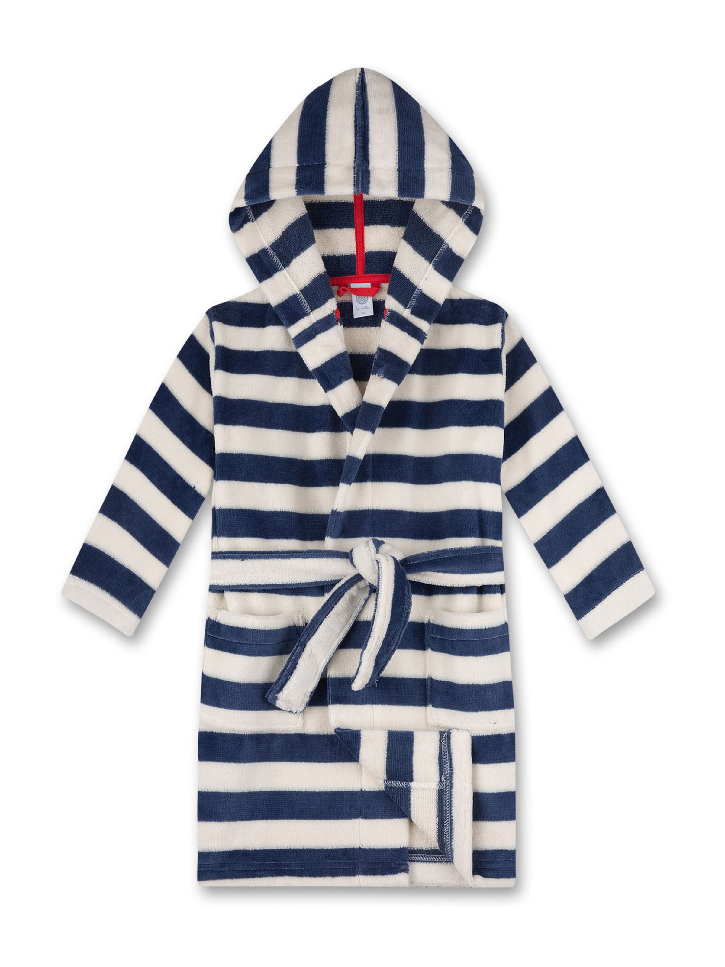 Sanetta - Albornoz en azul: frente