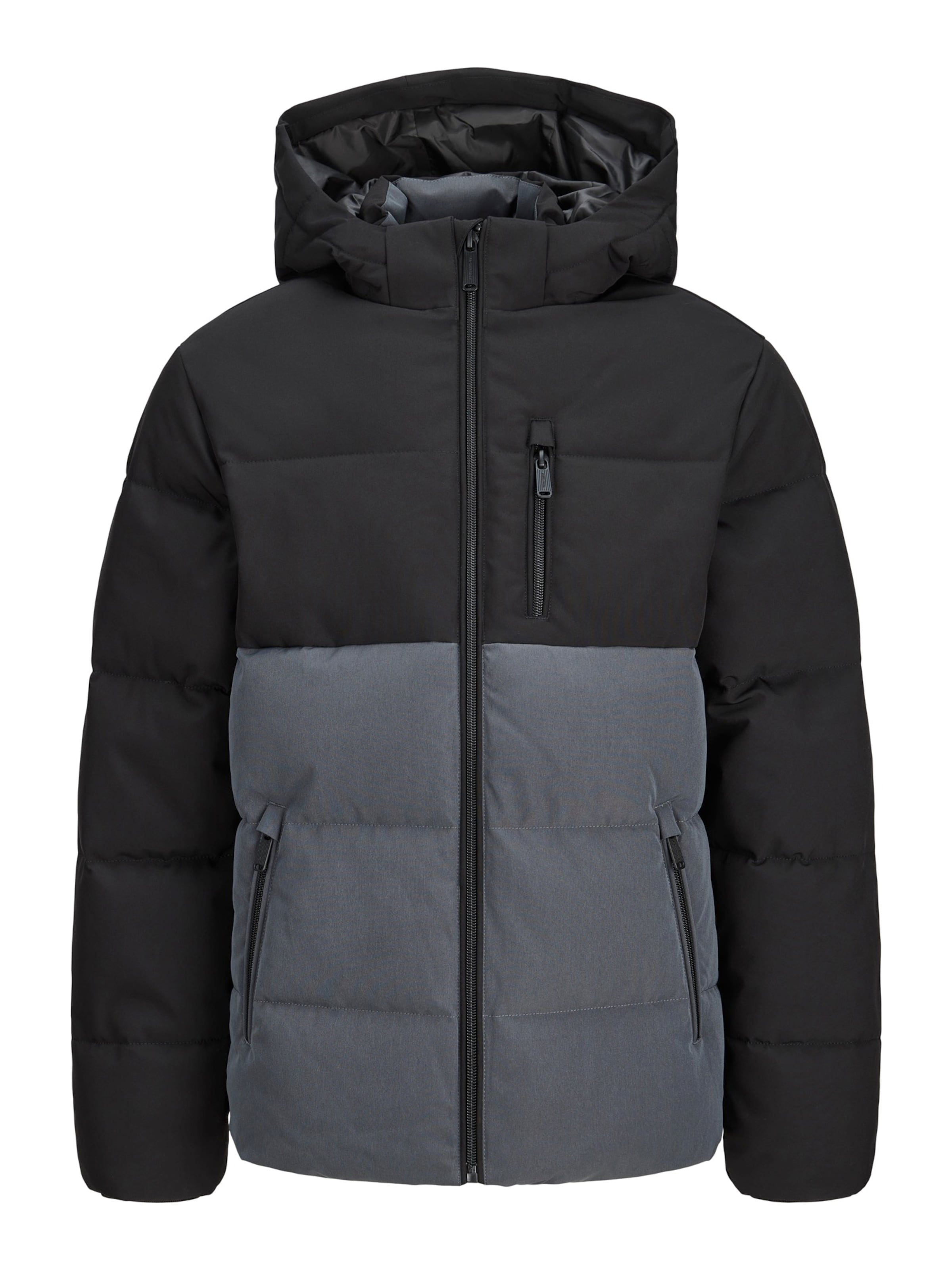 Jack & Jones JuniorZimska jakna 'JJEBECKS' - siva boja: prednji dio