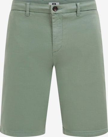 WE Fashion - Calças chino em verde: frente