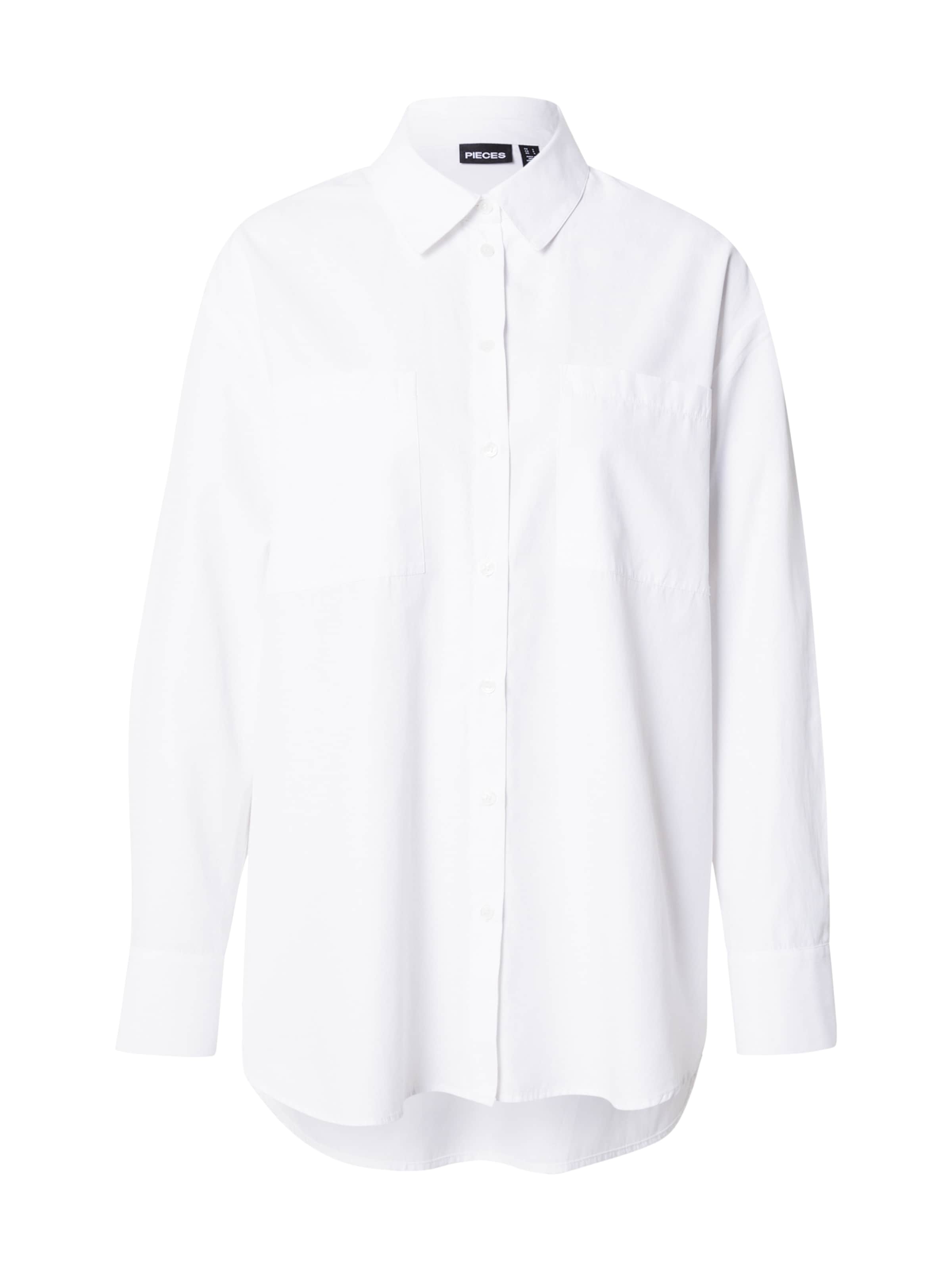 PIECES Блузка 'PCMELIA' в Белый: спереди