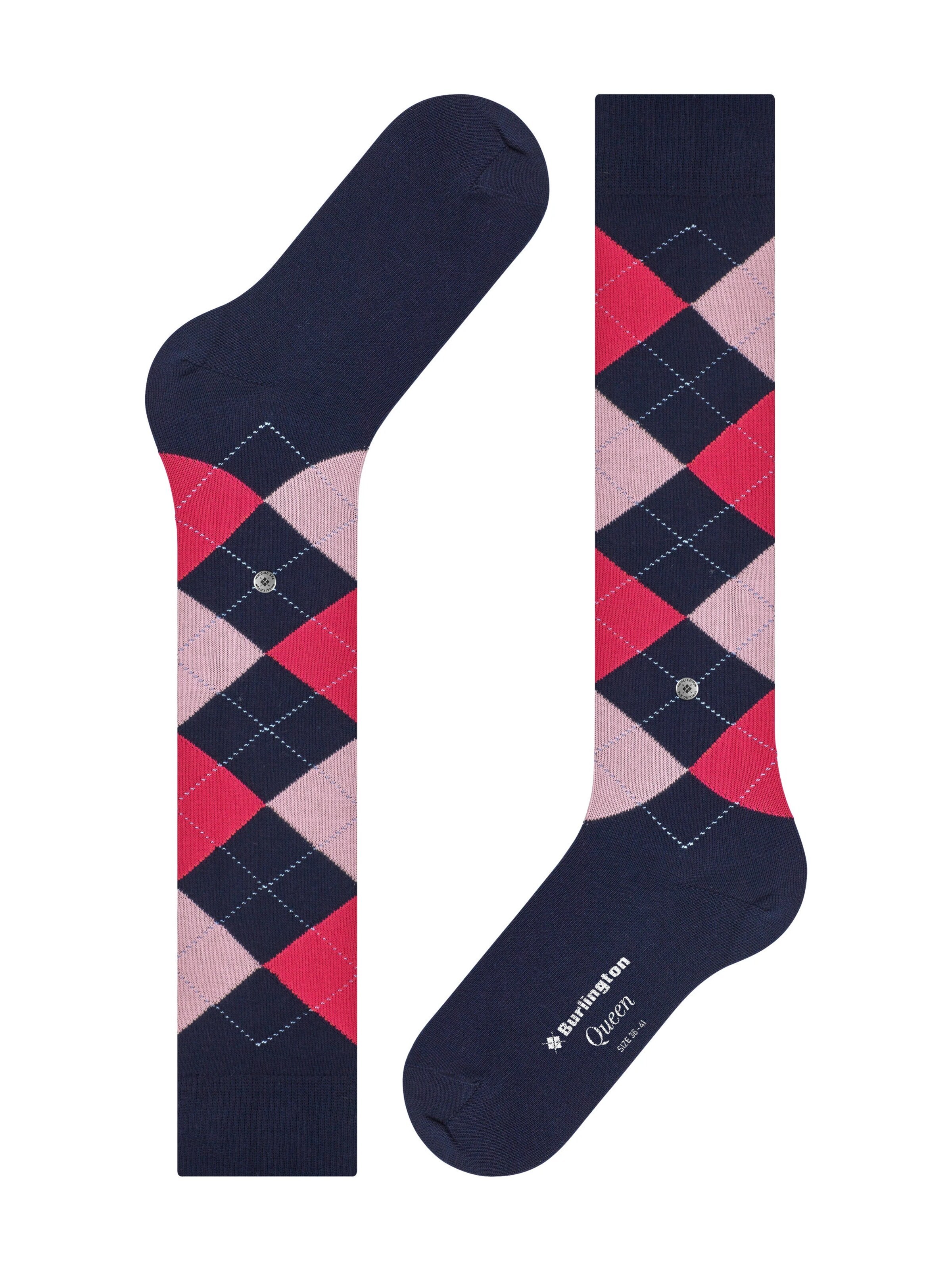BURLINGTON Over the Knee Socks 'Queen' in Blue