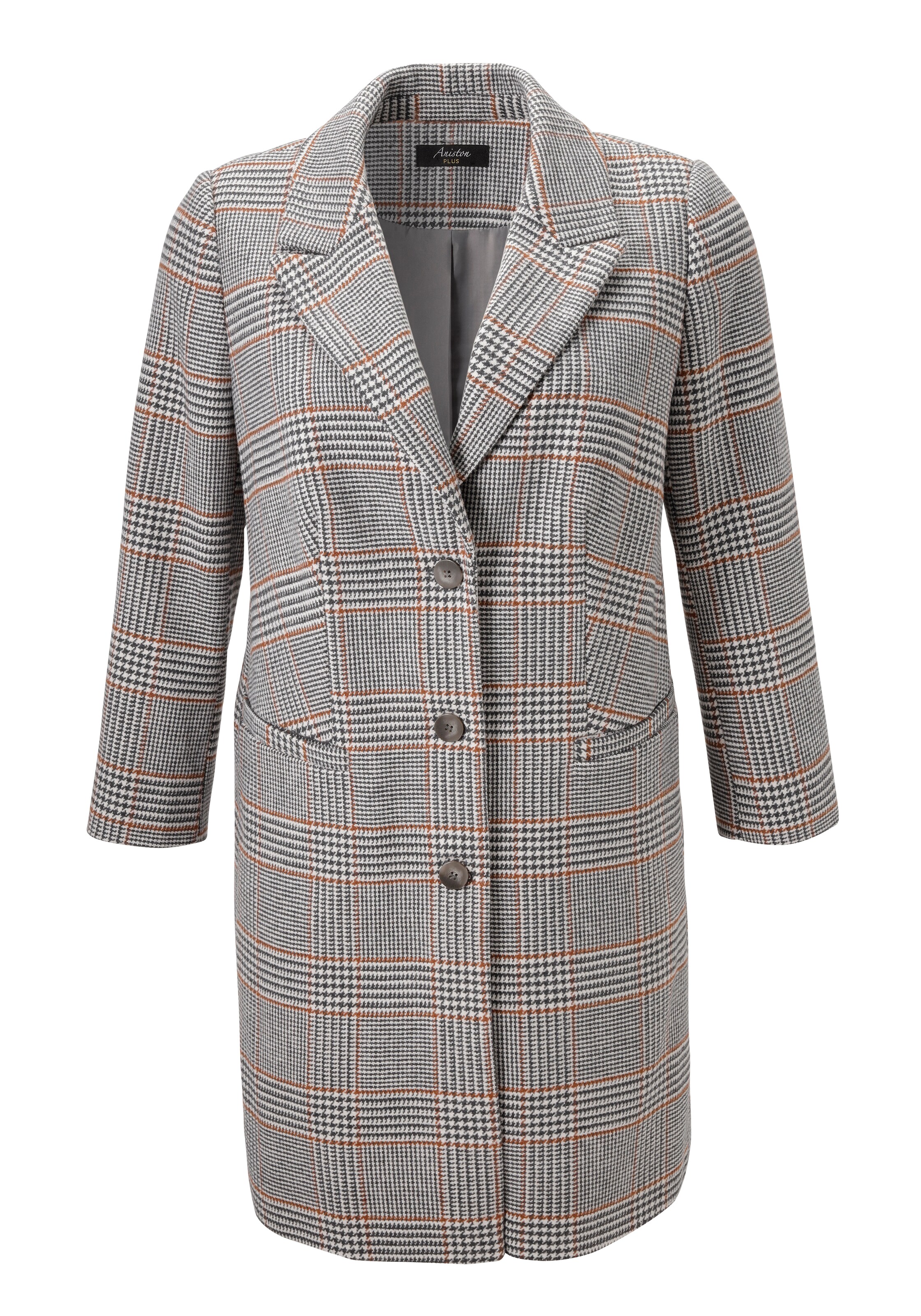 Aniston Between-Seasons Coat in Grey: front