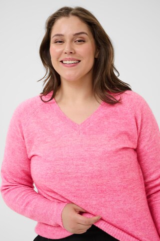 KAFFE CURVE Sweater 'KCniela' in Pink