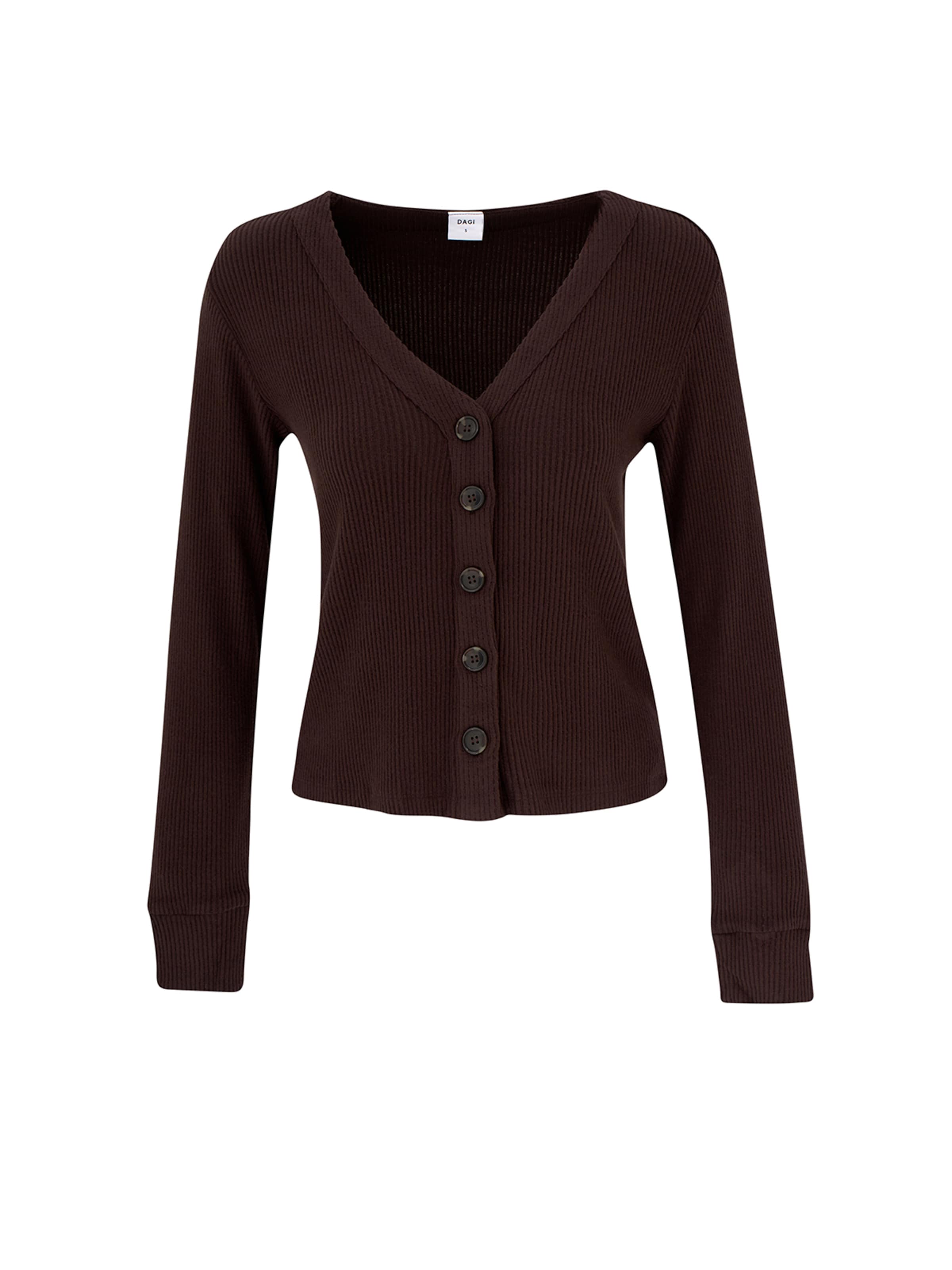 Dagi Shirt in Braun: Vorderseite