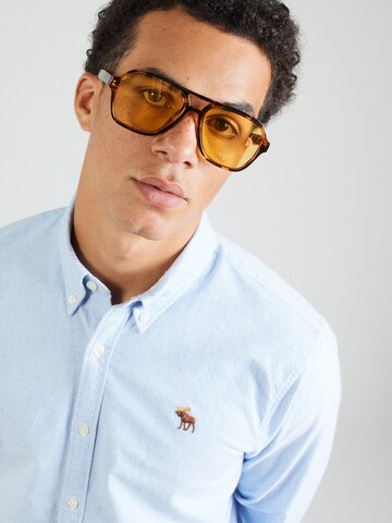 Abercrombie & Fitch Regular Fit Hemd in Blau
