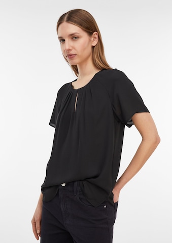 COMMA Bluse in Schwarz: Vorderseite