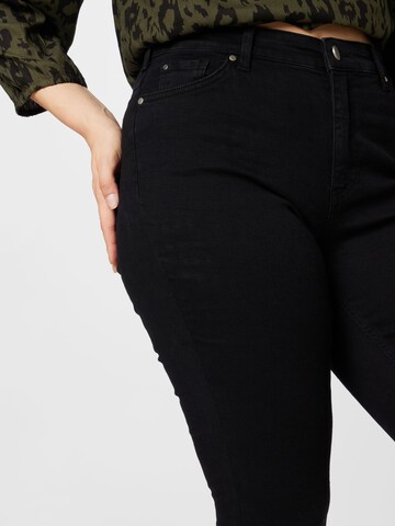 KAFFE CURVE Slim fit Jeans 'Flora' in Black