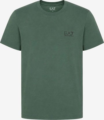 EA7 Emporio Armani T-shirt 'JERSEY T-SHIRT' i grön: framsida