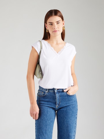 PIECES Shirt 'PCKAMALA' in Wit: voorkant