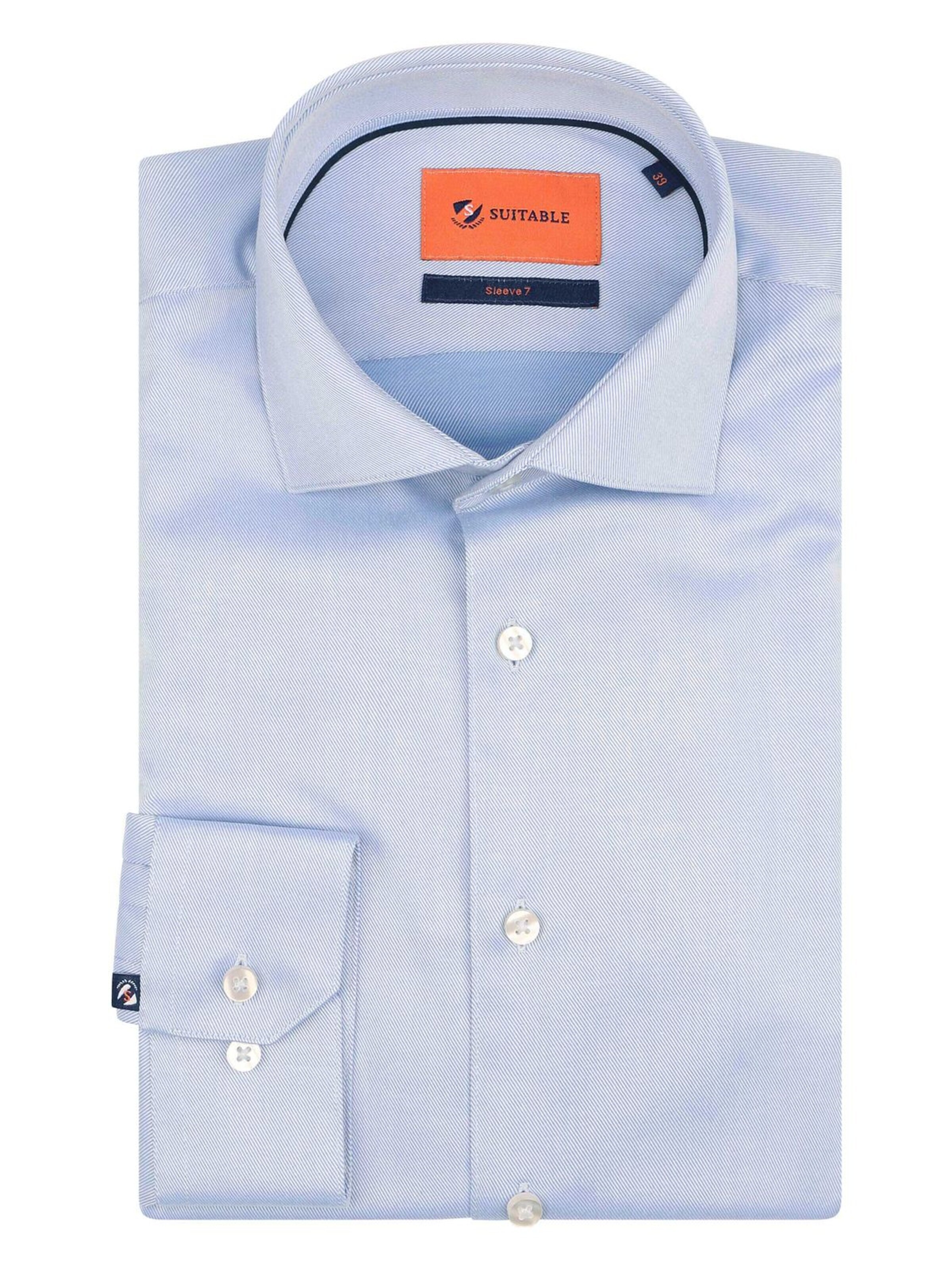Suitable Slim fit Button Up Shirt in Blue