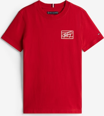 TOMMY HILFIGER Shirts 'VARSITY' i rød: forside